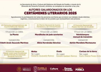 Anuncian a ganadores de Certámenes de Cuento y Poesía 2025