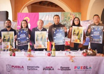 Huejotzingo brilla con la Villa Navideña y su Feria de la Sidra
