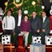 Enciende la Rectora Lilia Cedillo el Árbol de Navidad en el área de la Salud