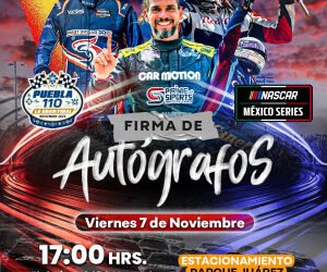 Organiza Gobierno de la Ciudad firma de autógrafos con estrellas de NASCAR México Series