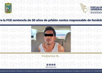 Logra la FGE sentencia de 50 años de prisión contra responsable de feminicidio