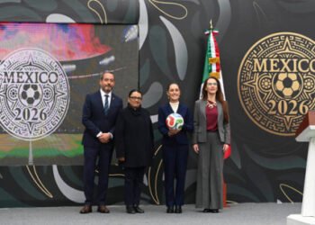 Presidenta presenta la Copa Mundial FIFA 2026; “es momento para compartirle al mundo lo que es México y el momento histórico que vive”