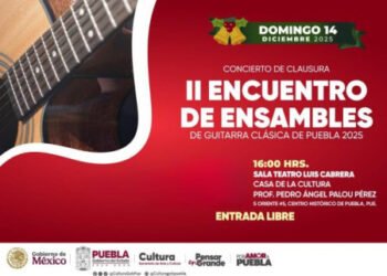 Puebla presenta el II Encuentro de Ensambles de Guitarra Clásica