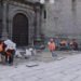 Rehabilita Gobierno del Estado el atrio de la Catedral poblana
