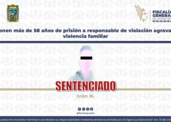 Imponen más de 58 años de prisión a responsable de violación agravada y violencia familiar
