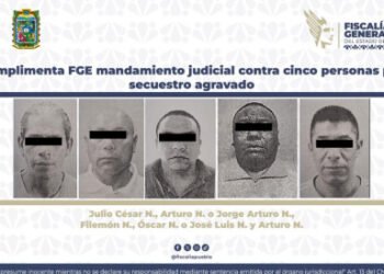 Cumplimenta FGE mandamientos judiciales contra cinco personas por secuestro agravado