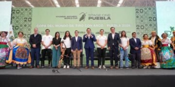 Presentan Armenta y Chedraui la Copa del Mundo de Tiro con Arco Puebla 2026