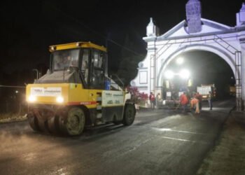 Refuerza gobierno estatal trabajos nocturnos en rehabilitación de la Prolongación Reforma