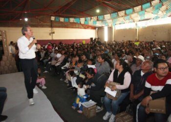 Lleva Pepe Chedraui seguridad alimentaria a habitantes de San Pablo Xochimehuacan