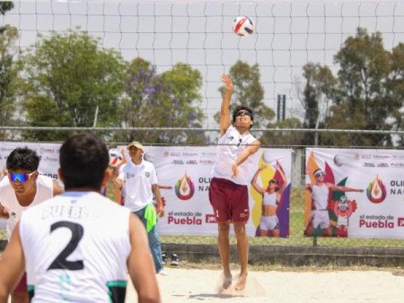 Puebla recibe voleibol de playa en el marco de la Olimpiada Nacional