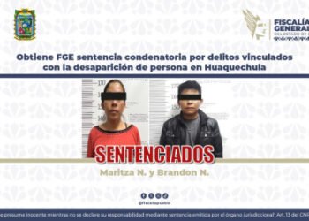Obtiene FGE sentencia condenatoria por delitos vinculados con la desaparición de persona en Huaquechula