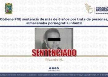 Obtiene FGE sentencia de más de 6 años por trata de personas, almacenaba pornografía infantil