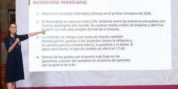 Presidenta Claudia Sheinbaum destaca 12 indicadores que muestran la fortaleza de la economía mexicana