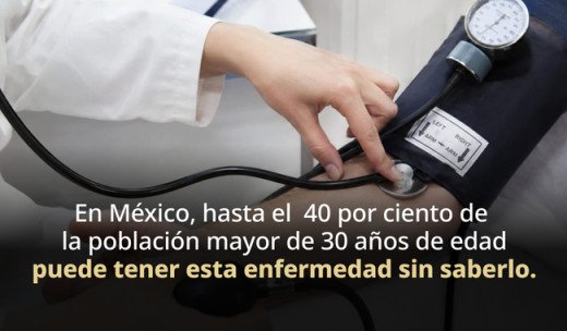 Hipertensión arterial puede presentarse sin síntomas
