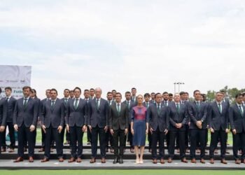 Presidenta Claudia Sheinbaum abandera a la Selección Nacional de México que participará en la Copa Mundial de la FIFA 2026