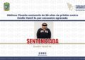 Obtiene Fiscalía sentencia de 50 años de prisión contra Evelin Yareli N. por secuestro agravado