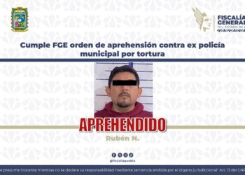 Cumple FGE orden de aprehensión contra ex policía municipal por tortura