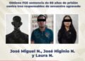 Obtiene FGE sentencia de 80 años de prisión contra tres responsables de secuestro agravado