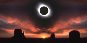 España vive el primero de una excepcional tríada de eclipses solares