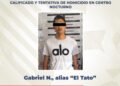 Aprehende Fiscalía a Gabriel N., alias “El Tato”, por homicidio calificado y tentativa de homicidio en centro nocturno