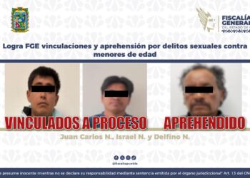 Logra FGE vinculaciones y aprehensión por delitos sexuales contra menores de edad