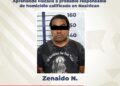 Aprehende Fiscalía a probable responsable de homicidio calificado en Nealtican
