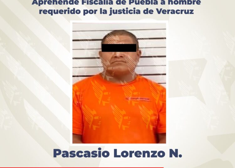Aprehende Fiscalía de Puebla a hombre requerido por la justicia de Veracruz