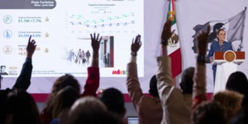 Presidenta destaca récord histórico de 51.1 millones de viajeros internacionales en primer semestre del 2026; es 7.7% más que en 2025