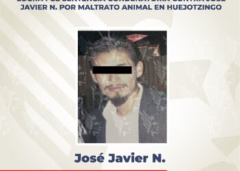 Logra FGE sentencia condenatoria contra José Javier N. por maltrato animal en Huejotzingo