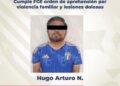 Cumple FGE orden de aprehensión por violencia familiar y lesiones dolosas
