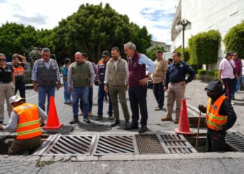 Supervisa Pepe Chedraui modernización del Sistema de Captación Pluvial en bulevar Héroes del 5 de Mayo