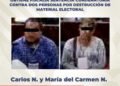Obtiene Fiscalía sentencia condenatoria contra dos personas por destrucción de material electoral