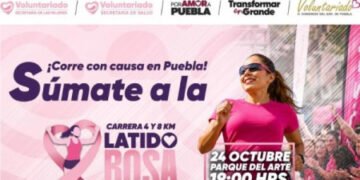 Gobierno del Estado impulsa la carrera Latido Rosa en apoyo a mujeres con cáncer